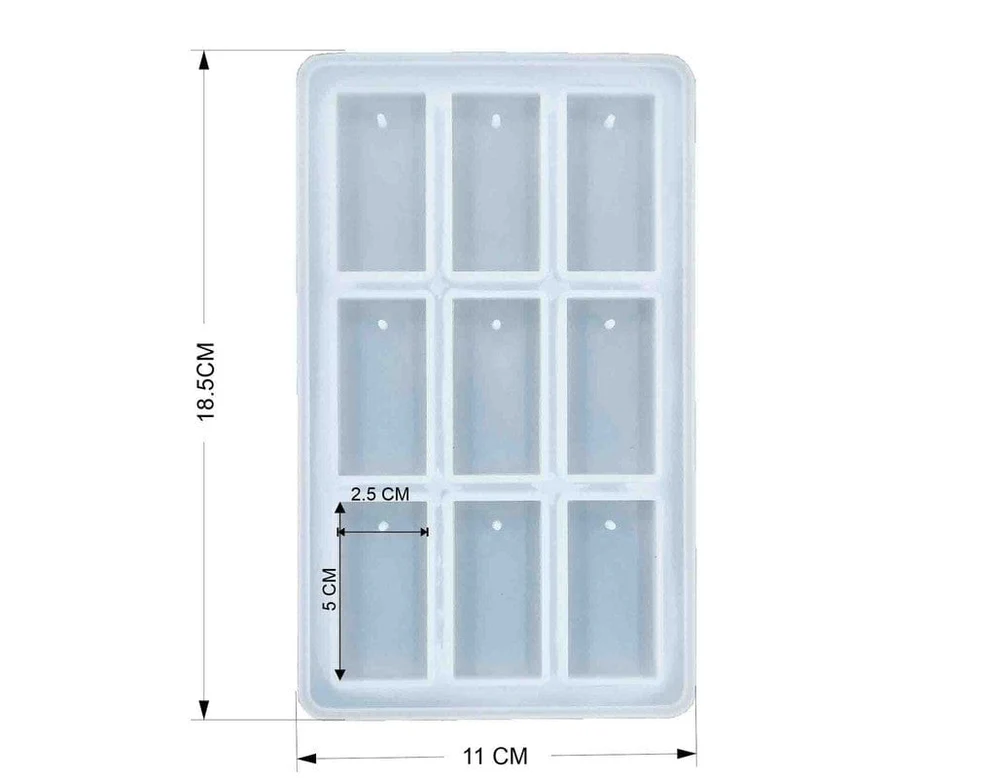 9 Cavity Rectangle Mould