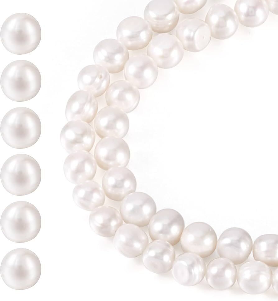 White Pearl Beads 0.8 mm